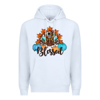 White thanksgiving turkey pumpkin blessed Premium Hoodie - RanaPortraitStore