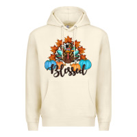 Sandshell thanksgiving turkey pumpkin blessed Premium Hoodie - RanaPortraitStore
