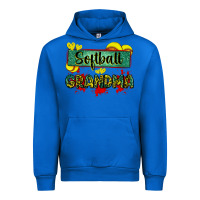Cobalt softball grandma with leopard Urban Hoodie - Zillion Design Studio