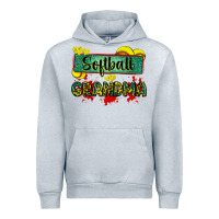 Heather Grey softball grandma with leopard Urban Hoodie - Zillion Design Studio