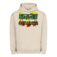 Pigment French Oak softball grandma with leopard Urban Hoodie - Zillion Design Studio