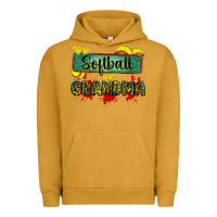 Pigment Peanut Butter softball grandma with leopard Urban Hoodie - Zillion Design Studio