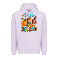 Lilac 'tis the season american  football Premium Hoodie - Zillion Design Studio