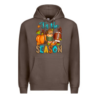 Coffee 'tis the season american  football Premium Hoodie - Zillion Design Studio