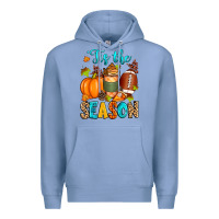 Colony Blue 'tis the season american  football Premium Hoodie - Zillion Design Studio