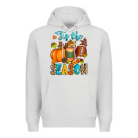 Dove Grey 'tis the season american  football Premium Hoodie - Zillion Design Studio
