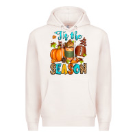 Pale Pink 'tis the season american  football Premium Hoodie - Zillion Design Studio