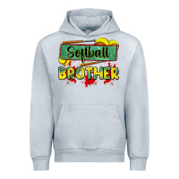Heather Grey softball brother Urban Hoodie - Zillion Design Studio