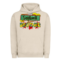 Pigment French Oak softball brother Urban Hoodie - Zillion Design Studio