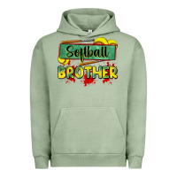Pigment Oil Green softball brother Urban Hoodie - Zillion Design Studio
