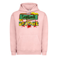 Pigment Salmon softball brother Urban Hoodie - Zillion Design Studio
