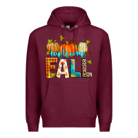 Burgundy welcome fall Premium Hoodie - Zillion Design Studio