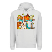Dove Grey welcome fall Premium Hoodie - Zillion Design Studio