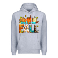 Heather Grey welcome fall Premium Hoodie - Zillion Design Studio