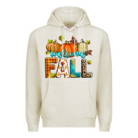 Oatmeal Heather welcome fall Premium Hoodie - Zillion Design Studio