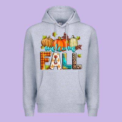 Welcome Fall Premium Hoodie Designed By Zillion Design Studio