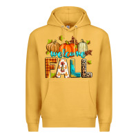 Mustard welcome fall Premium Hoodie - Zillion Design Studio