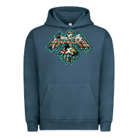 Pigment Midnight Navy western thunderbird Urban Hoodie - RanaPortraitStore