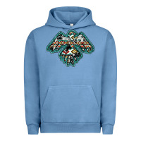 Pigment Pebble Blue western thunderbird Urban Hoodie - RanaPortraitStore