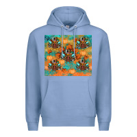Colony Blue thanksgiving turkey fall Premium Hoodie - RanaPortraitStore