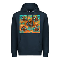 Navy thanksgiving turkey fall Premium Hoodie - RanaPortraitStore