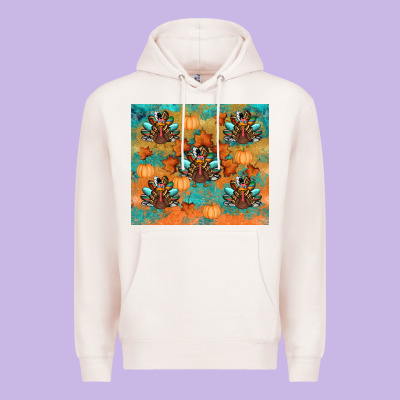 Thanksgiving Turkey Fall Premium Hoodie Designed By Ranaportraitstore