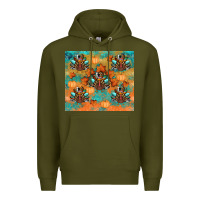 Army Green thanksgiving turkey fall Premium Hoodie - RanaPortraitStore