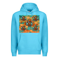 Ocean Blue thanksgiving turkey fall Premium Hoodie - RanaPortraitStore