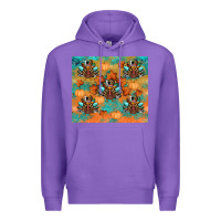 Purple thanksgiving turkey fall Premium Hoodie - RanaPortraitStore