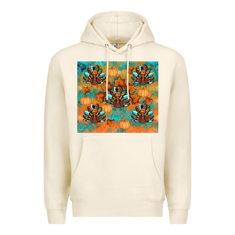 Thanksgiving Turkey Fall Premium Hoodie by RanaPortraitStore | Teevron