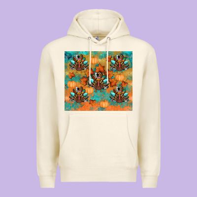 Thanksgiving Turkey Fall Premium Hoodie Designed By Ranaportraitstore