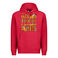 Cardinal thick thighs and pumpkin pies Premium Hoodie - Zillion Design Studio