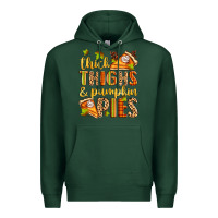 Sports Green thick thighs and pumpkin pies Premium Hoodie - Zillion Design Studio