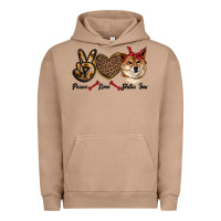 Pigment Burro peace love shiba inu Urban Hoodie - RanaPortraitStore