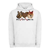Pigment Lunar Rock peace love shiba inu Urban Hoodie - RanaPortraitStore