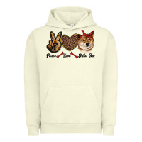 Pigment Pistachio peace love shiba inu Urban Hoodie - RanaPortraitStore