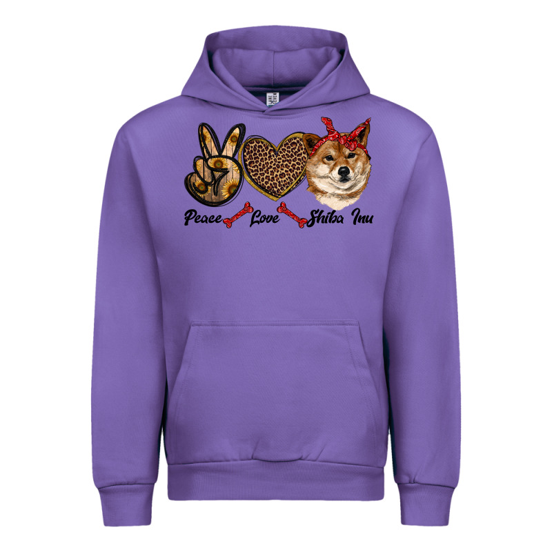 Peace Love Shiba Inu Urban Hoodie by RanaPortraitStore | Teevron