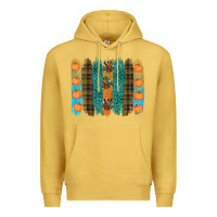 Antique Gold thanksgiving brushstrokes Premium Hoodie - RanaPortraitStore