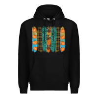 Black thanksgiving brushstrokes Premium Hoodie - RanaPortraitStore