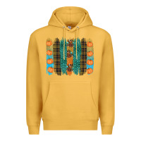 Mustard thanksgiving brushstrokes Premium Hoodie - RanaPortraitStore