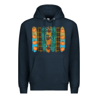 Navy thanksgiving brushstrokes Premium Hoodie - RanaPortraitStore