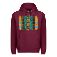 Burgundy thanksgiving brushstrokes Premium Hoodie - RanaPortraitStore