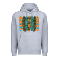 Heather Grey thanksgiving brushstrokes Premium Hoodie - RanaPortraitStore