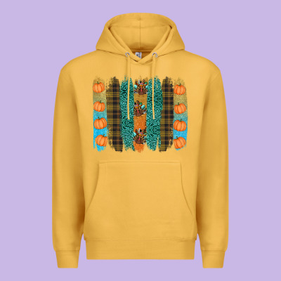 Thanksgiving Brushstrokes Premium Hoodie Designed By Ranaportraitstore