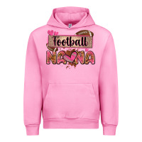 Fuchsia Pink football nana with leopard Urban Hoodie - Zillion Design Studio