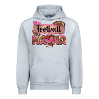 Heather Grey football nana with leopard Urban Hoodie - Zillion Design Studio