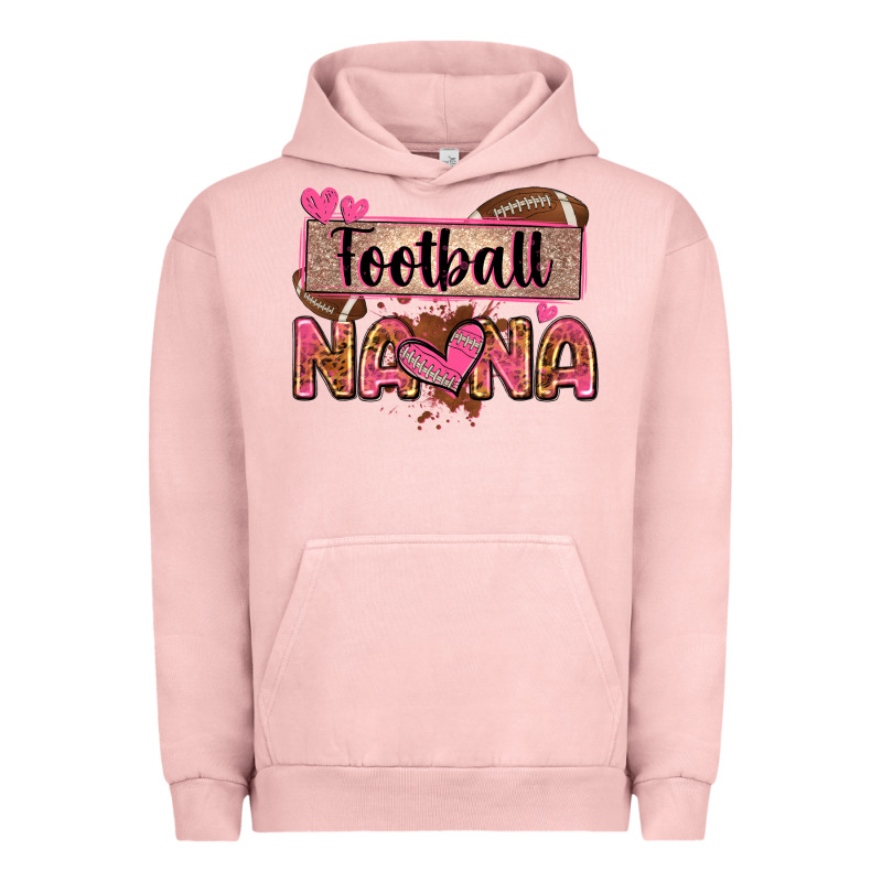 Football Nana With Leopard Urban Hoodie by Zillion Design Studio | Teevron