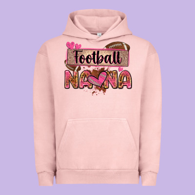 Football Nana With Leopard Urban Hoodie Designed By Zillion Design Studio