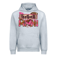 Heather Grey football mini with leopard Urban Hoodie - Zillion Design Studio