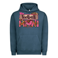Pigment Midnight Navy football mini with leopard Urban Hoodie - Zillion Design Studio